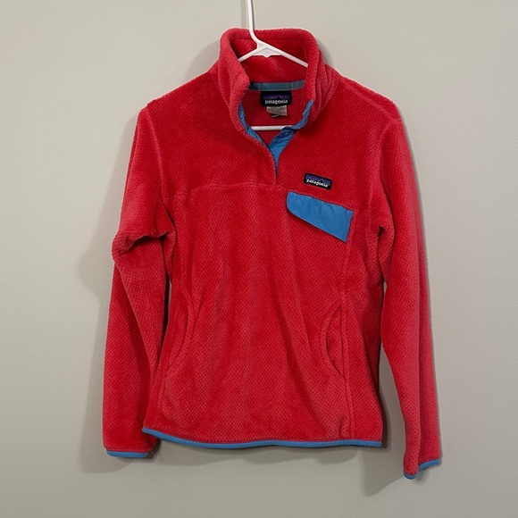Patagonia Jackets & Blazers - Patagonia Women’s Coral and Blue Fleece Pullover